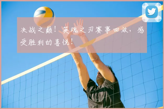 决战之巅！英魂之刃赛事回放，感受胜利的喜悦！